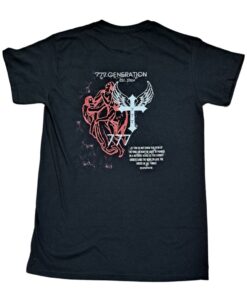 777 GENERATION RED ANGELS BLACK T-SHIRT