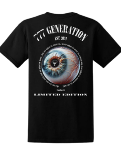 777 GENERATION EYES ON THE UNSEEN BLACK T-SHIRT