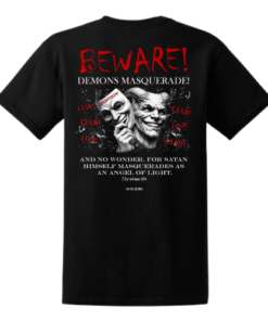 777 GENERATION BEWARE OF DEMONS BLACK T-SHIRT