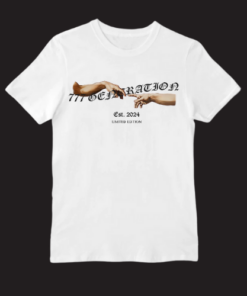 777 GENERATION CREATION OF ADAM WHITE T-SHIRT